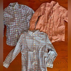 Boys Vineyard Vines button-down Oxford shirt size small 8-10 Lot of 3